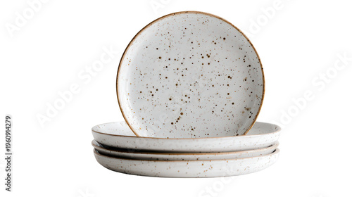 Wallpaper Mural Minimalist ceramic plate with elegant Japanese style isolated on white background Torontodigital.ca