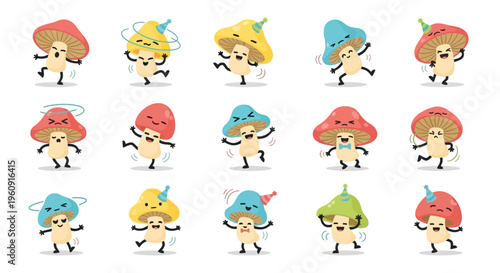 Smart Home Thermostat and Climate Control System Icons