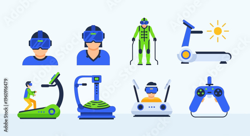 Various types of electrical outlets with wireless connection symbols