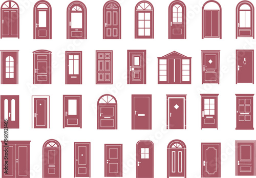 Collection of various red front doors with different and styles entry doors house doors