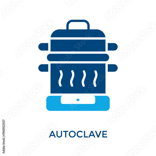 Autoclave Icon Dual Tone Style. Vector Illustration For Graphic Design