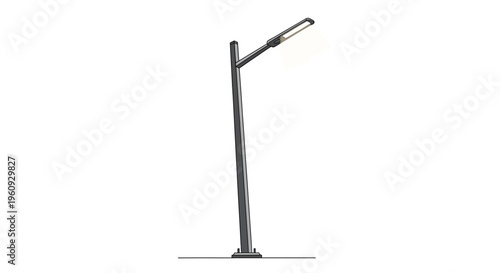 Modern Desk Lamp with Adjustable Arm.