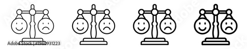 Emotional Balance  Icon Set Different Style Collection
