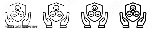 Emotional Safety  Icon Set Different Style Collection
