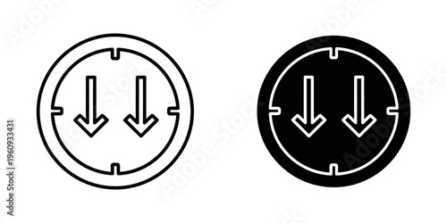 Free Download recycle symbol arrows circular loop flat design vector illustration - GFXLoad