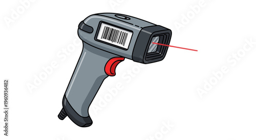 Infrared Thermometer Gun with Red Laser Beam.