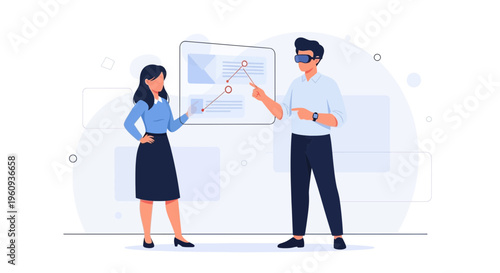 Team Collaboration: VR Technology for Business Presentation and Data Analysis