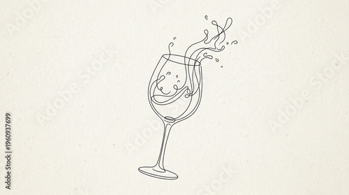 wine bottle and glass