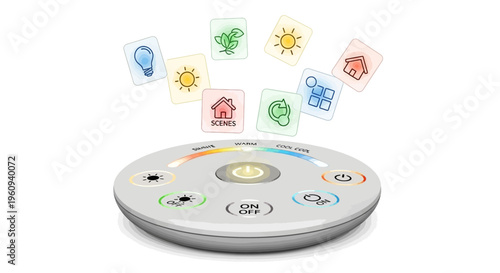 Smart home remote control device.