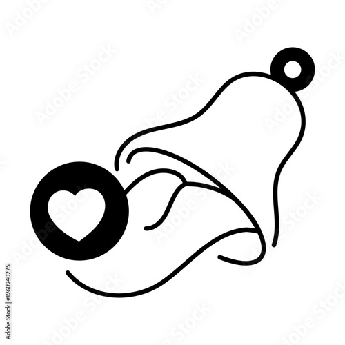 A drawing style icon representing open mail
