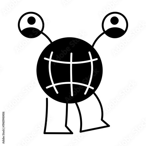 A drawing style icon representing open mail
