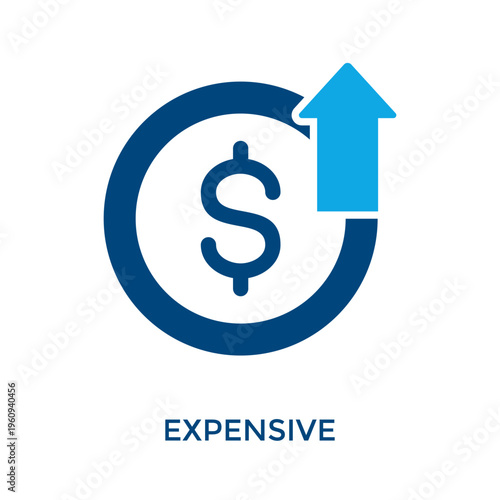 Expensive Icon Dual Tone Style. Vector Illustration For Graphic Design
