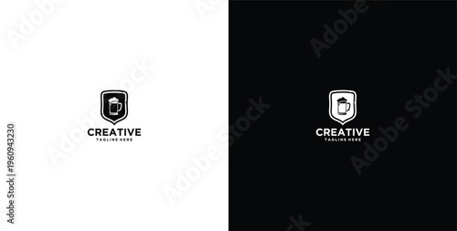 beer serving place logo design