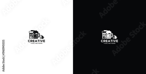 beer serving place logo design