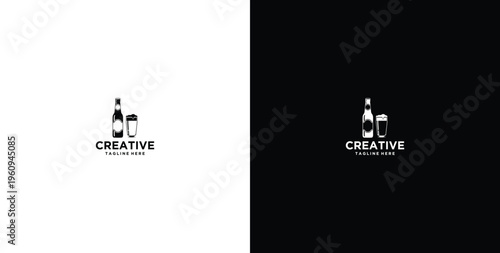 beer serving place logo design