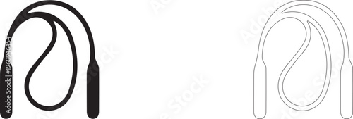 Cardio Rope vector icon. 