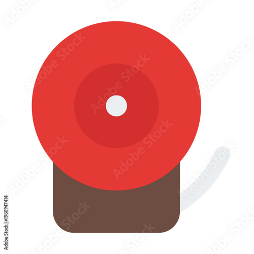 Bell Flat Icon Vector, Colorful Education and Learning Symbol for School, Study, and Back to School Concept