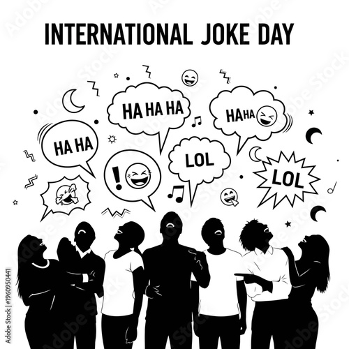 People laughing and having fun together.