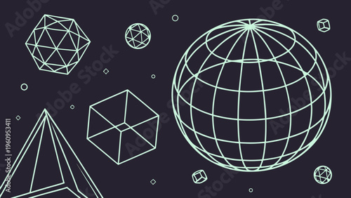 A 3d global business and communication network concept featuring a blue earth globe sphere with digital technology icons and internet web symbols on a vector world map background