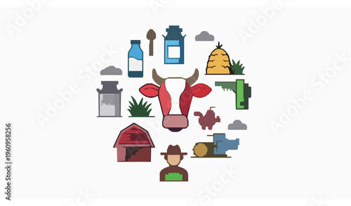 Creative hand drawn trampoline vector collection with bouncing equipment and outdoor recreation elements isolated on white background