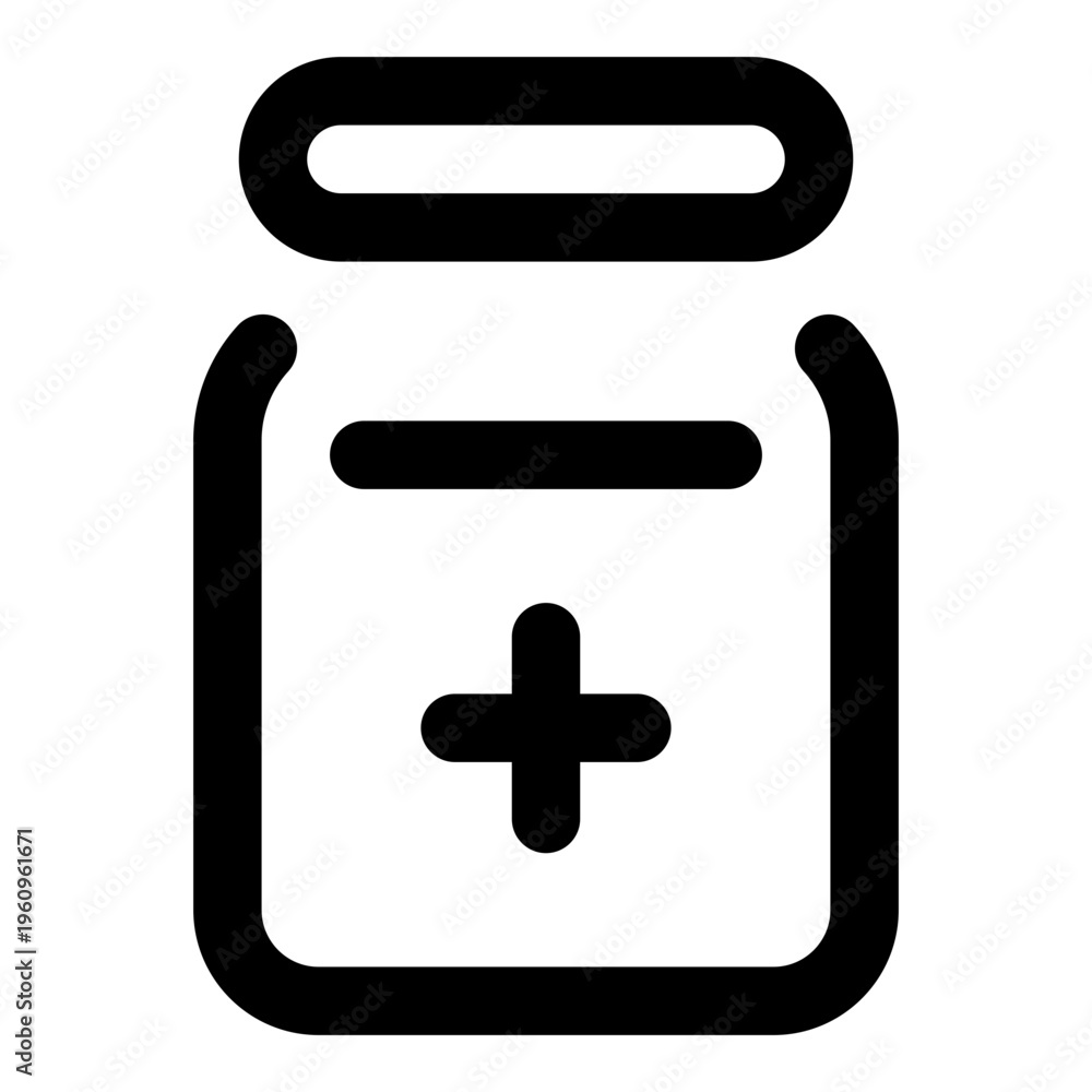 Obraz premium Medicine Line Icon Vector, Modern Medical and Pharmacy Symbol for Healthcare, Medicine, and Hospital Services