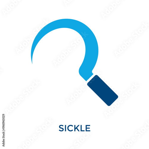 Sickle Icon Dual Tone Style. Vector Illustration For Graphic Design