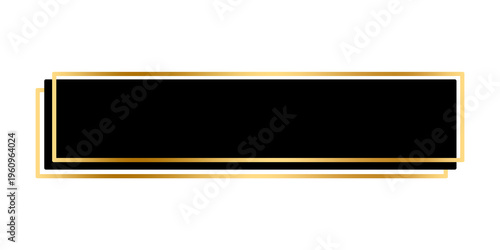 black gold luxury lower third design element template file format png