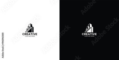 modern real estate development logo design