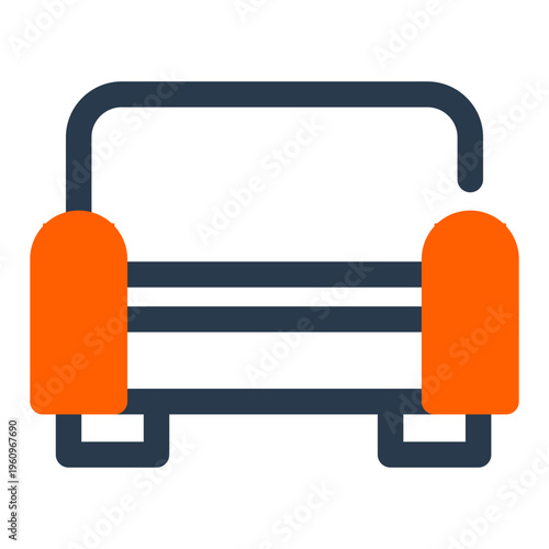 Sofa Vector Icon for Home Interior