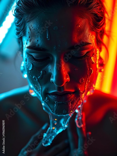 Textured oils glisten, capturing moments of profound bodily restoration,  luxurious,  essence