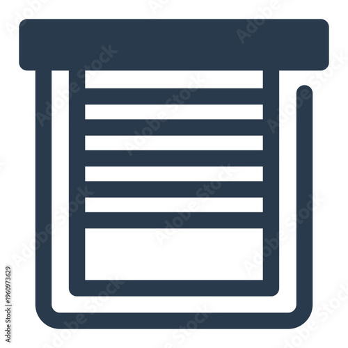 Window Blind Vector Icon for Home Interior