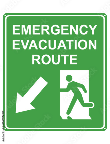 Emergency Evacuation Route Signage