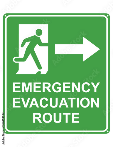 Emergency Evacuation Route Signage