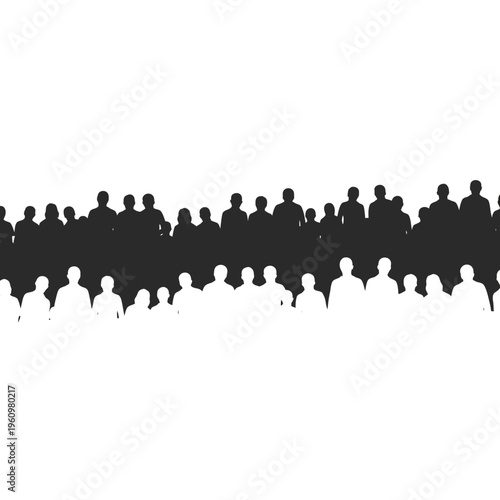 Diverse group of people standing together.