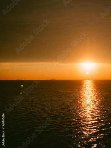 sunset over the sea