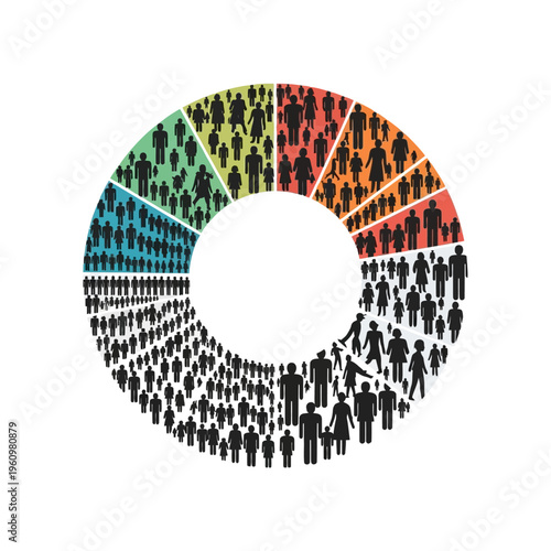 Diverse people in a circle formation.