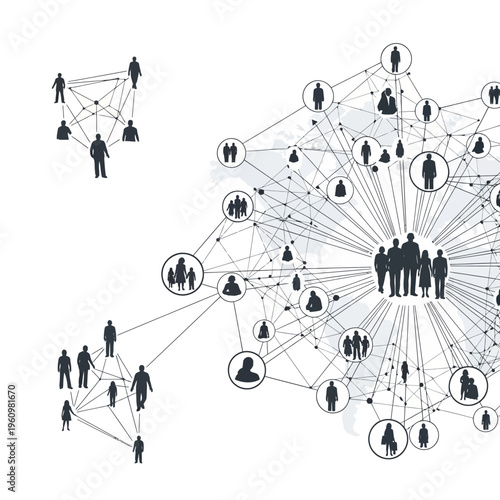 People Network Connections Social Relations.
