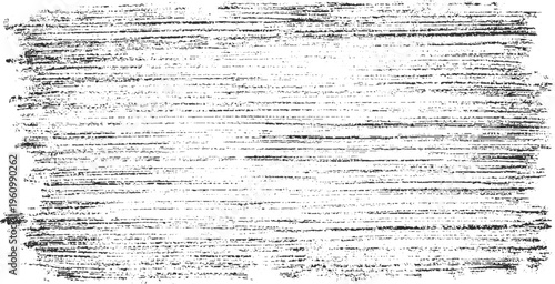 Black charcoal scribbles and smudges on white paper background texture