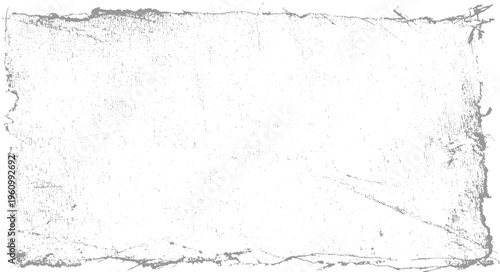 Textured grey distressed grunge border frame with rough edges and speckled interior