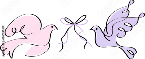 새 청첩장 장식 그림