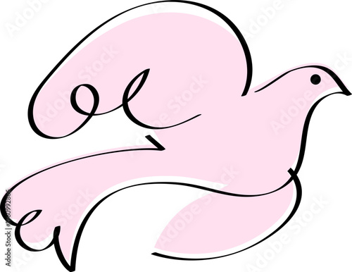 비둘기 장식 그림