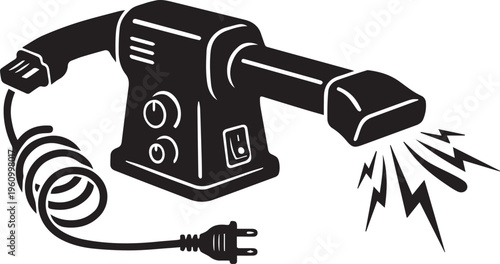 Electronics Lab Smoke Extractor Silhouettes