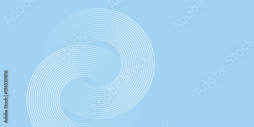 Background pastel colorful  blue and white gradations. Circle effect style geometric simple modern abstract nice