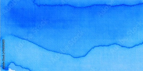 A vintage watercolor texture features an abstract blue paint pattern on an aged paper surface, creating a grunge canvas backdrop with a light artistic material design