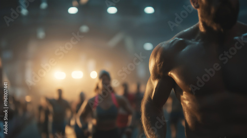 Hyrox, High intensity functional fitness race inside modern arena. World Series of Fitness Racing.