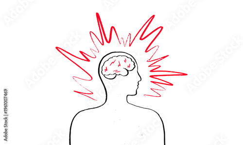 Brain disease concept