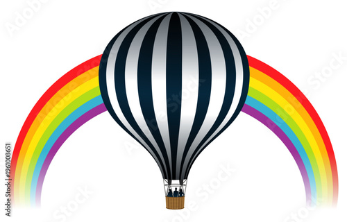 Montgolfière Ar en ciel