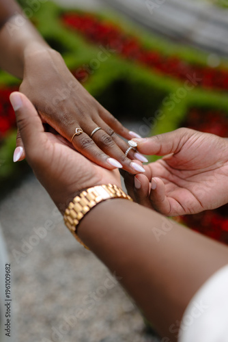 Love in Action: Symbolic Moment of Engagement Ring Ceremony
