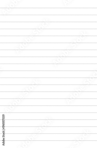 Dotted line notepad, loose-leaf background, straight lines