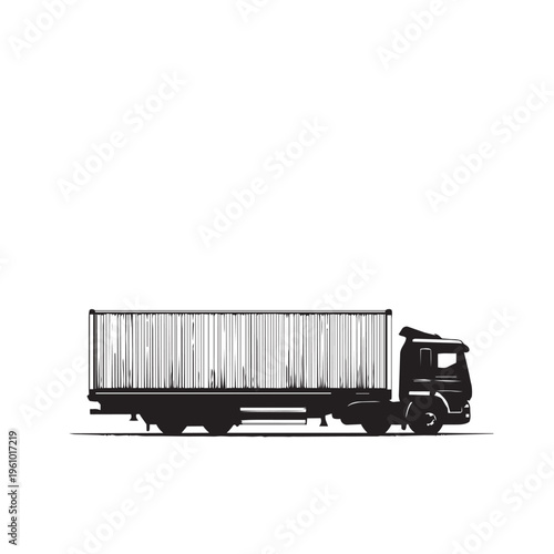 truck on a white background